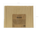 Paper straws, kraft, 19.5cm (1 pkt / 250 pc.)