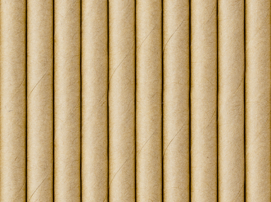 Słomki papierowe, kraft, 19.5cm (1 op. / 250 szt.)