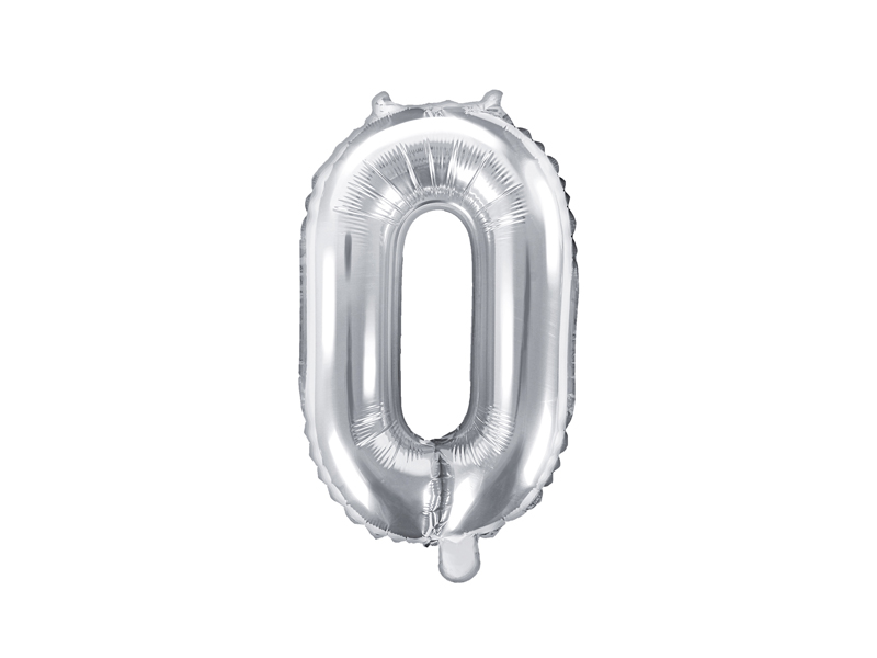 Sifferballong – siffra 3 – silver – 35 cm