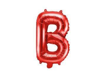 Ballon en Mylar Lettre ''B'', 35cm, rouge