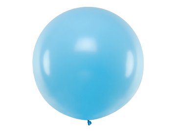 Balon okrągły 1m, Pastel Sky-Blue