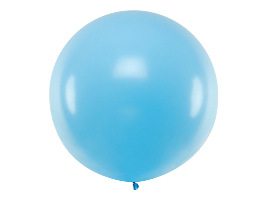 Ballon rond 1m, Bleu ciel pastel