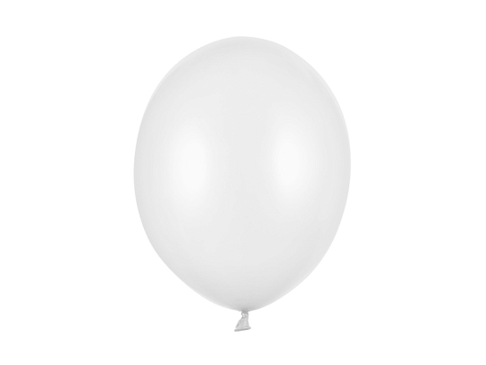 Strong Balloons 30cm, Metallic Pure White (1 pkt / 10 pc.)