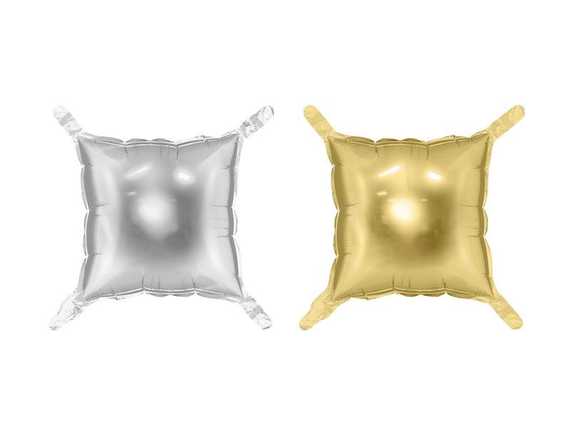 Folieballong – silver – 35x35 cm – 4-pack