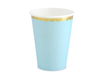 Cups, light blue, 220ml (1 pkt / 6 pc.)