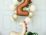 Balon foliowy Cyfra ''2'' Dinozaur, 92cm, mix
