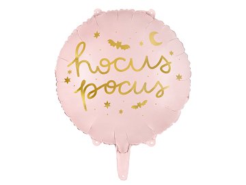 Foil balloon Hocus Pocus, 45 cm, pink
