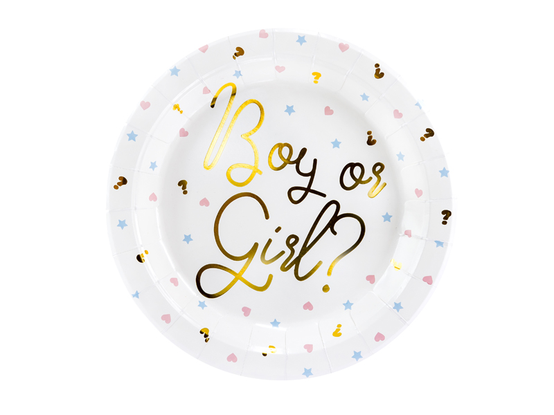 Tallrikar – Gender Reveal – 23 cm – 6-pack