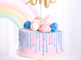 Cake topper One, gold, 19cm
