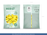 Ballons Eco 30 cm pastel, jaune foncé (1 pqt. / 100 pc.)