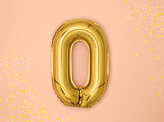 Balon foliowy Litera ''O'', 35cm, złoty