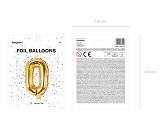 Folienballon Buchstabe ''O'', 35cm, gold