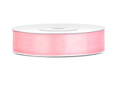 Satin Ribbon, light pink, 12mm/25m (1 pc. / 25 lm)