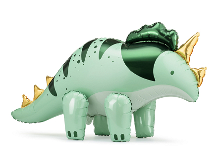 Balon foliowy Triceratops, 101x60.5cm, zielony