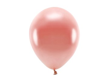 Ballons Eco 26 cm métallisés, or rose (1 pqt. / 10 pc.)