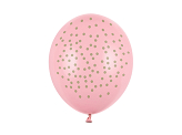 Ballons 30 cm, Pois, Rose bébé pastel (1 pqt. / 6 pc.)