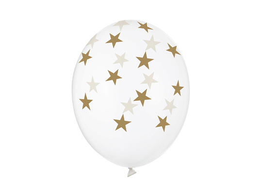 Ballons 30 cm, Étoiles, cristal clair (1 pqt. / 50 pc.)