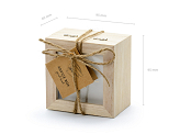 Guest book - wedding advice box, 9.5x9.5x6cm, English language version