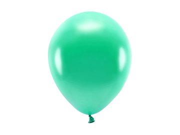 Ballons Eco 26 cm métallisés, vert (1 pqt. / 100 pc.)
