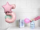 Flasche mit Helium, Hellblau, max 30 Ballons