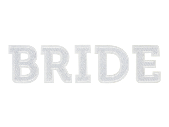 Press-on BRIDE, blanc, 24x6cm
