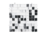 Sequin backdrop panel, square-shape, silver colour, 30x30 cm