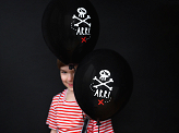 Ballon 30 cm, Pirates, Noir Pastel (1 pqt. / 6 pc.)