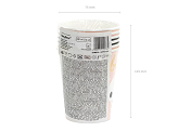 Paper cups Boo!, mix, 220ml (1 pkt / 6 pc.)