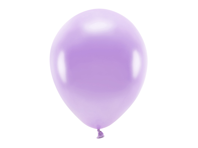 Latexballong ECO – metallisk – lavendel – 30 cm – 10-pack
