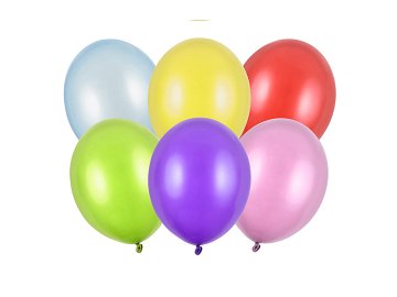 Ballons Strong 23cm, Metallic Mix (1 VPE / 100 Stk.)