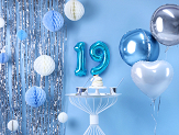 Foil Balloon Number ''9'', 35cm, blue