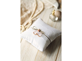 Ring bearer pillow, white, 16 x 16cm