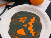 Serviettes Citrouilles effrayantes, 16,5x15 cm, orange et noir (1 pqt. / 20 pc.)