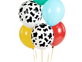 Ballons 30 cm, Bauernhof, mix (1 VPE / 6 Stk.)