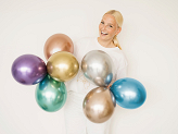 Balon Glossy 100cm, różowe złoto