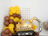 Foil balloon Excavator, 76.5x49 cm, mix