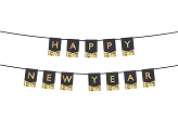 Baner Happy New Year, 135x16,5 cm