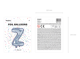 Folienballon Buchstabe ''Z'', 35cm, holografisch