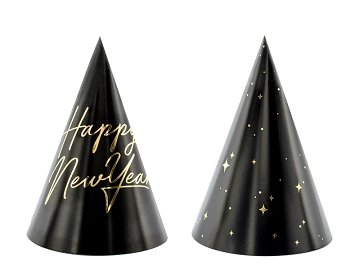 Party hats Happy New Year , 16cm (1 pkt / 6 pc.)