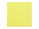 Serviettes 3 couches, jaune, 33x33cm (1 pqt. / 20 pc.)