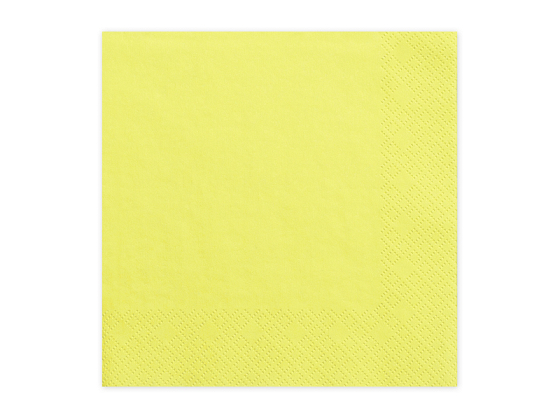 Dreilagige Servietten, gelb, 33x33cm (1 VPE / 20 Stk.)