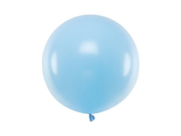 Ballon rond 60 cm, Bleu bébé pastel