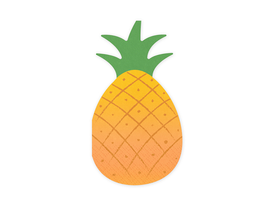Servietten Ananas, 18.5x10.2 cm, Mix (1 VPE / 20 Stk.)