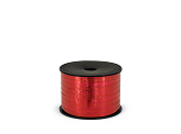 Wstążka plastikowa metalizowana 5mm/90m, czerwony