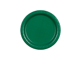 Talerzyki papierowe, ciemny zielony, 18cm (1 op. / 6 szt.)