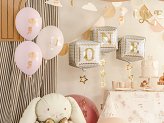 Foil balloons cubes ''One'', 34 x 36 cm, mix (1 pkt / 3 pc.)