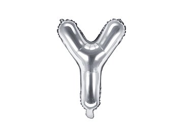 Foil Balloon Letter ''Y'', 35cm, silver