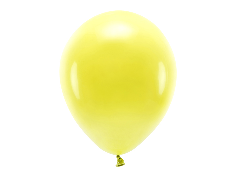 Latexballong ECO – pastell – gul – 30 cm – 10-pack