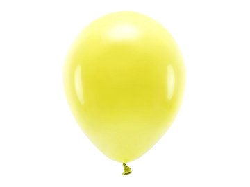 Balony Eco 30cm pastelowe, żółty (1 op. / 10 szt.)