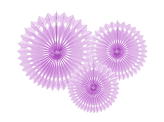 Decorative Rosettes, Lavender, 20-30cm (1 pkt / 3 pc.)